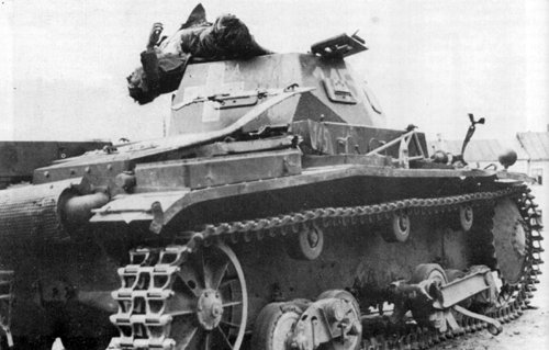 Destroyed Pz.Kpfw.II Ausf. b