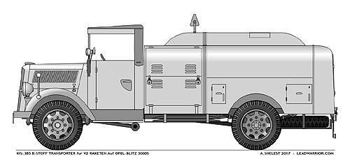 Kfz.385 V-2 Rocket B-Stoff Tankwagen auf Opel-Blitz