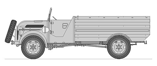 Steyr 1500A Light Army Truck l.gl.Lkw, LeadWarrior Resin Kit