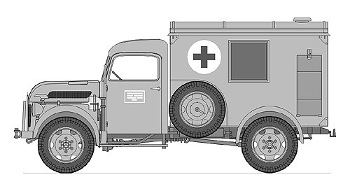 Steyr Type 1500A Kfz.31 Ambulance, 1/35 LeadWarrior Resin Kit